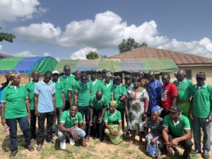 Group picture at Utele Community
